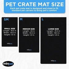 MiraPet Collapsible Pet Crate Waterproof Pad, Medium
