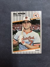 BILL RIPKEN 1989 Fleer BLACK BOX VARIATION Baseball Card #616 Classic Card
