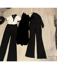 Lot of3 - Size S Women’s Fashion Nova Jumpsuits Dress Black Beige full body