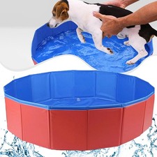 60 X 20cm Pool Planschbecken Hundebad Faltbar Tragbar Aufblasbar F&uuml;r Haustiere