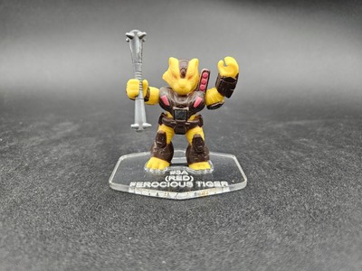 Battle Beasts #3A Ferocious Tiger (Red) Acrylic Base *** No Toy Included ***