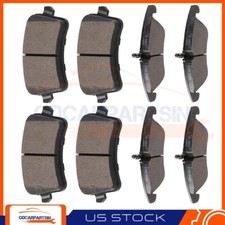 8pcs Front And Rear Ceramic Brake Pads For 2010-2014 Audi A5 Anti Noise Shim