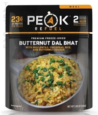 Peak Refuel Butternut Dal Bhat (Vegan) Freeze-Dried Hiking Meal - EXP 09/2027