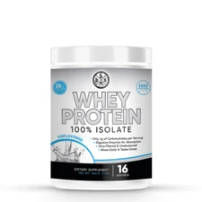 Whey Protein 100% Isolate - Unflavored - 1lb - 16 Servings