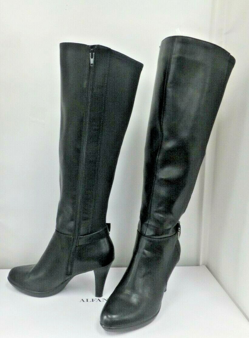 Alfani Wide Calf Avennuss Black RWWC Women's Ridding Dress Boot in