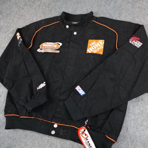 Vintage NASCAR Jacket Mens XL Tony Stewart Racing Home Depot Chase Authentic Y2K - Picture 2 of 19