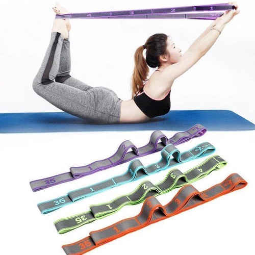 Sangle De Yoga Seatwith Non élastique – 10 Boucles, Avec Sac, Ancre De Porte Et PDF, Pour Fitness, Pilates Et Physiothérapie