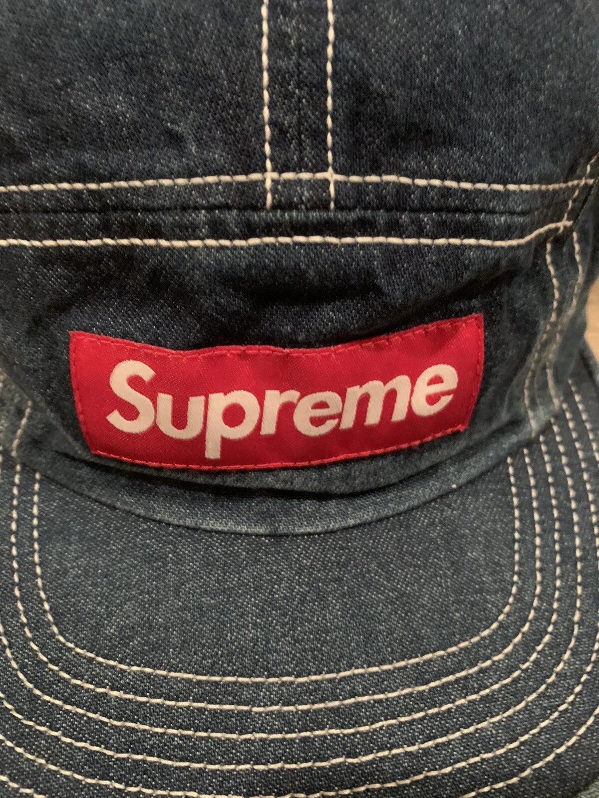 Casquette de camping car en denim Supreme SS18