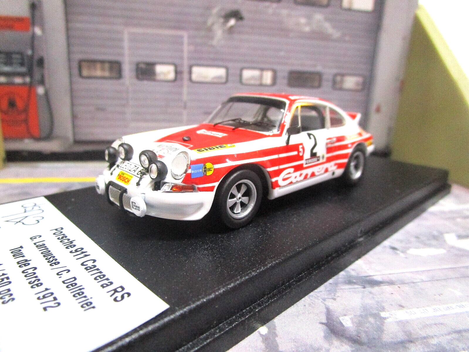 PORSCHE 911 RS 2.8 Rallye Tour de Corse 1972 2 Larrousse She dsn247 Trofeu 143
