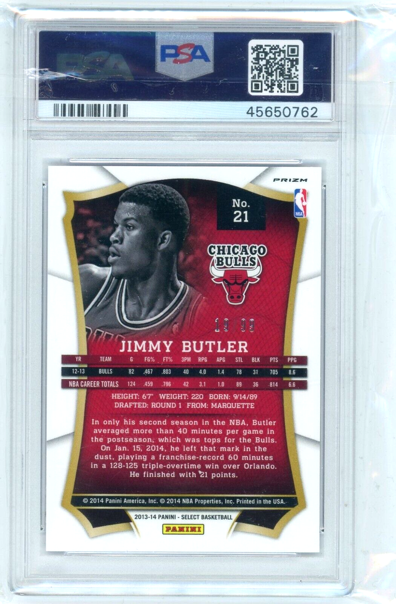 2013 Panini Select Purple Prizm #21 Jimmy Butler No 19 of 99 2013 Panini Select Purple Prizm #21 Jimmy Butler No 19 of 99
