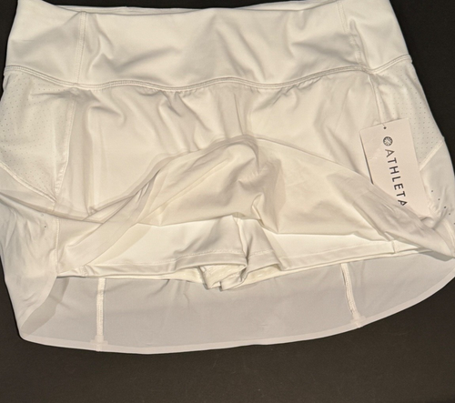 Athleta Run With It Skort 14" Womens Size L Large White New with Tags - Picture 3 of 6