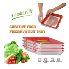 Creative Food Preservation Tray - Kitchen Tools Storage Container 1PC and 4PCs