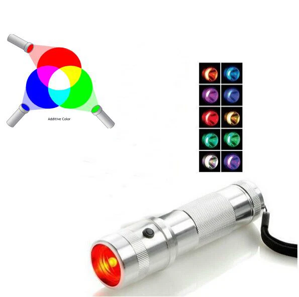 Multicolor flashlight cheap