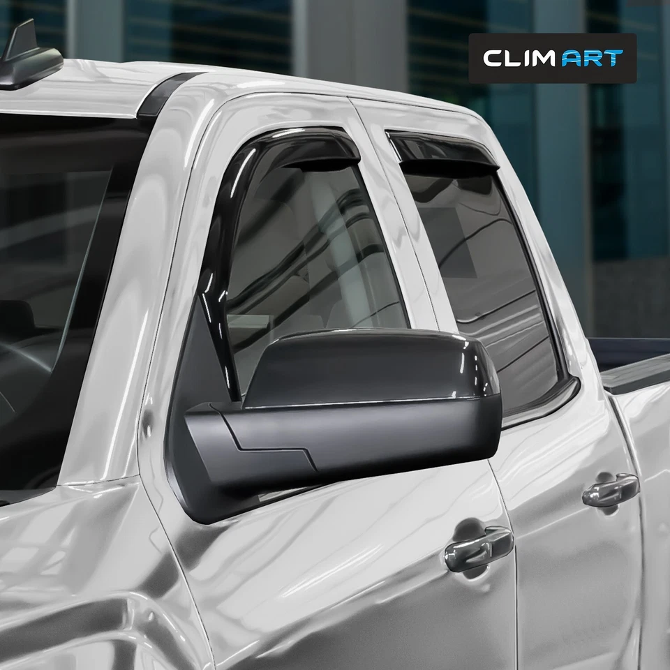 Защита от дождя вентиляционные козырьки козырек для 2014-2018 GMC Sierra с двойной кабиной - Изображение 3 из 4