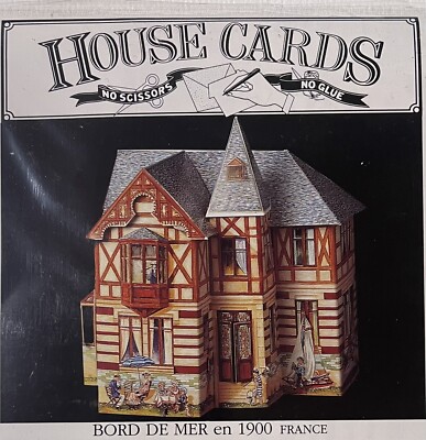 1992  House Cards by Hallmark Bord De Mer en 1900 France Pop-Up Card