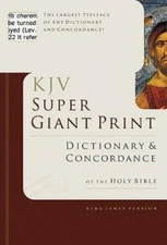 Super Giant Print Bible Dictionary And Concordance