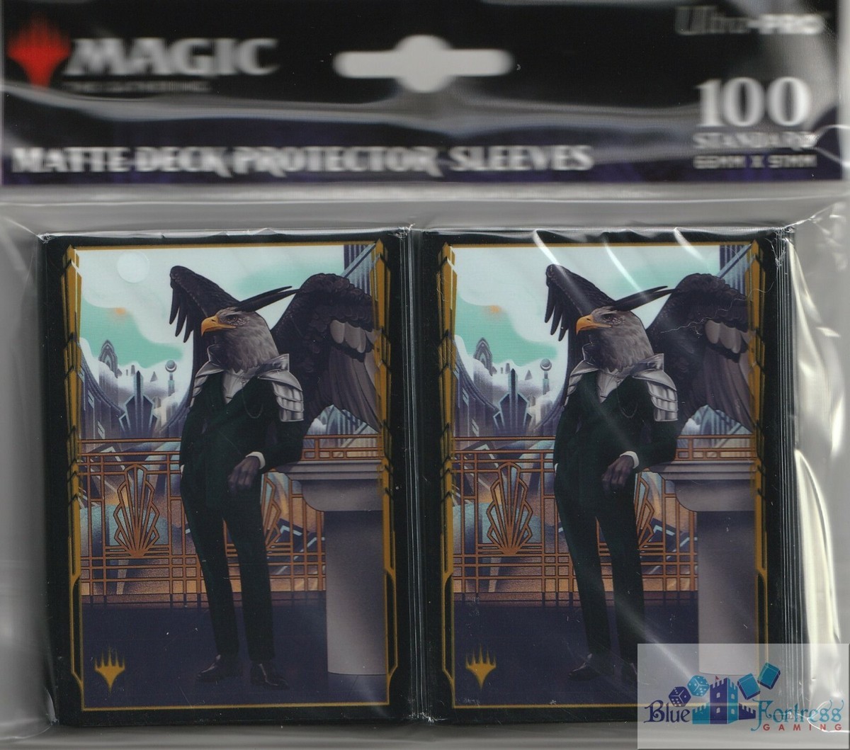 Streets of New Capenna Falco 100 ULTRA PRO MTG deck protector card sleeves Streets of New Capenna Falco 100 ULTRA PRO MTG deck protector card sleeves