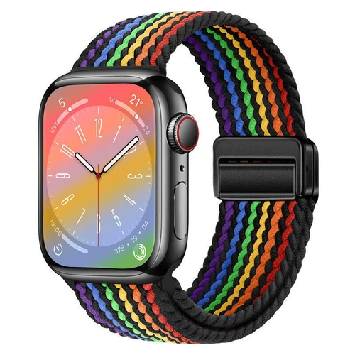 Magnet Nylon Armband für Apple Watch Ultra 2 49mm & Serie 1-9,Ersatzband 38-45mm - Bild 47 von 101
