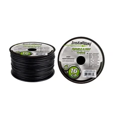 INSTALLBAY PWBK16500 PRIMARY WIRE 16 GAUGE ALL COPPER BLACK COIL / 500FT
