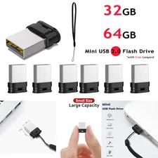 32GB 64GB 2.0 Mini USB Flash Drive Memory Stick Pen Disk For PC Laptop Wholesale