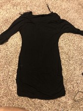 Anisette black sheath dress size m 