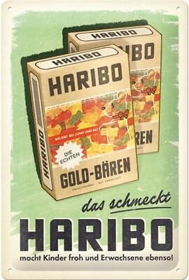 Nostalgic Art - Tin Sign 20 x 30cm - HARIBO - Pack ... That Tastes Good