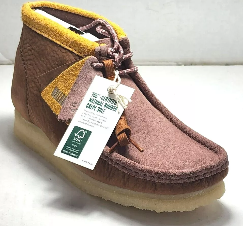 Clarks Men's Wallabee Boot Multicolor Suede