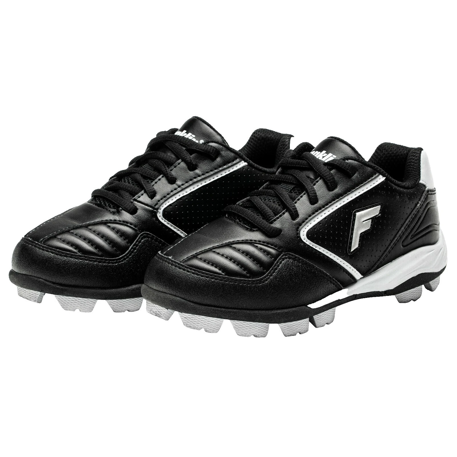 Negro Zapatos De Béisbol y softball para jóvenes