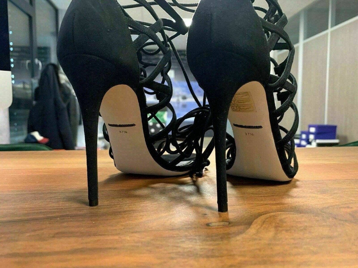 Dolce & Gabbana 黒 ミュール 10センチヒール　35サイズ DOLCE & GABBANA Black Patent Leather Sandals Size 8.5 IT