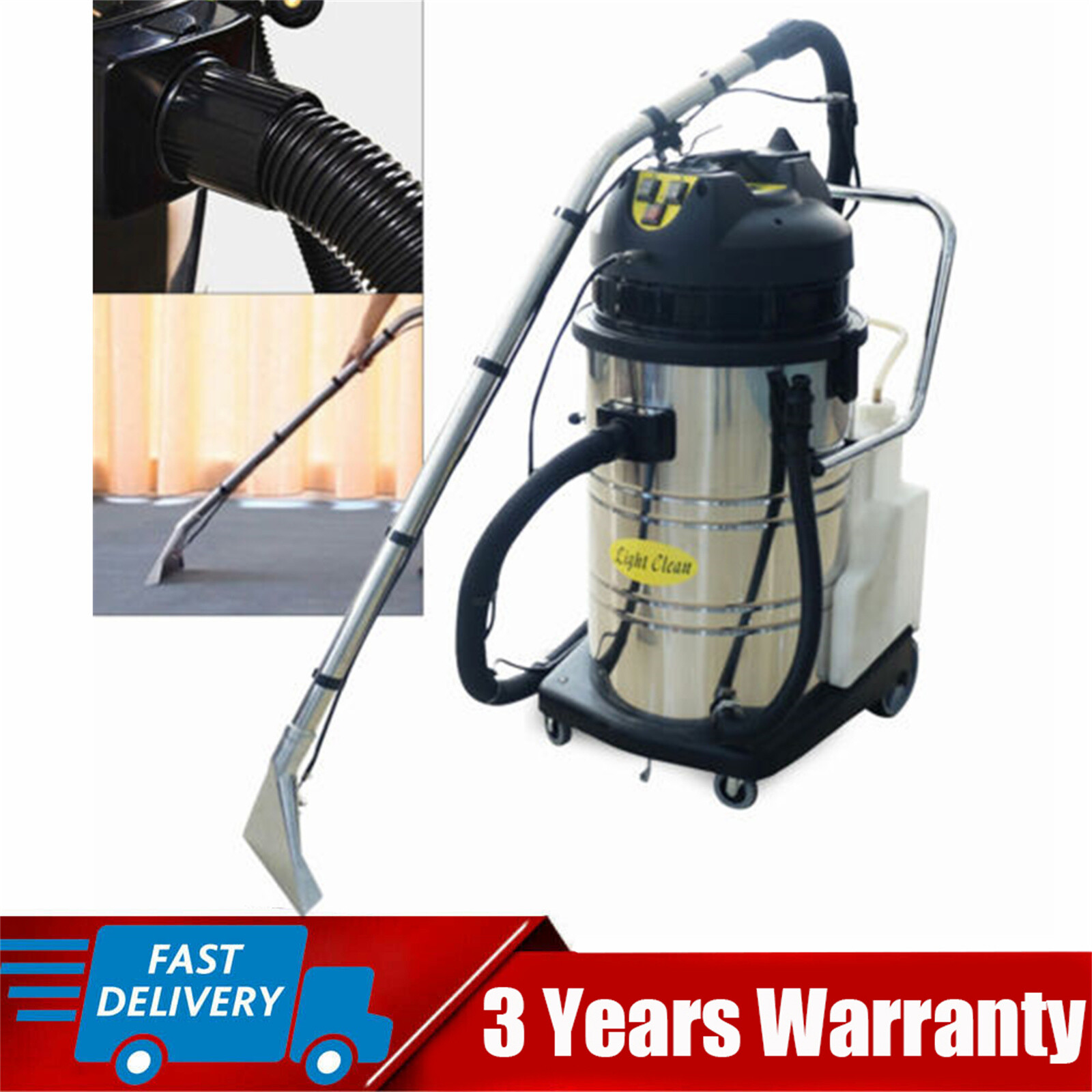 60L Portable Commercial Carpet Cleaner Extractor Machine for Deep Cleaning