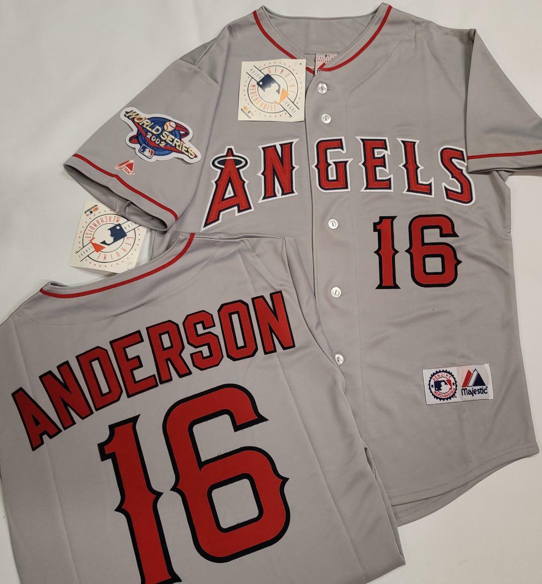 1630 Anaheim Angels GARRET ANDERSON 2002 World Series