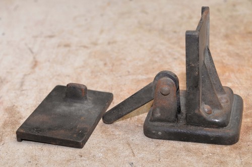 Antique adjustable gold silver igot mold collectible cast iron jewlery tool - Picture 5 of 7