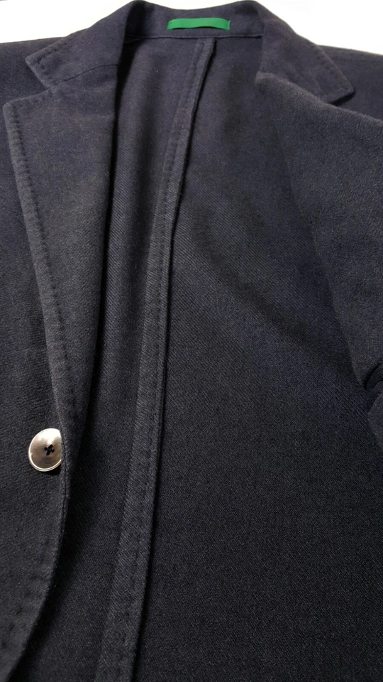 Abrigo deportivo Pal Zileri GREEN LABEL 46R cachemir seda franela - azul - sin usar, en caja Foto 4 de 4