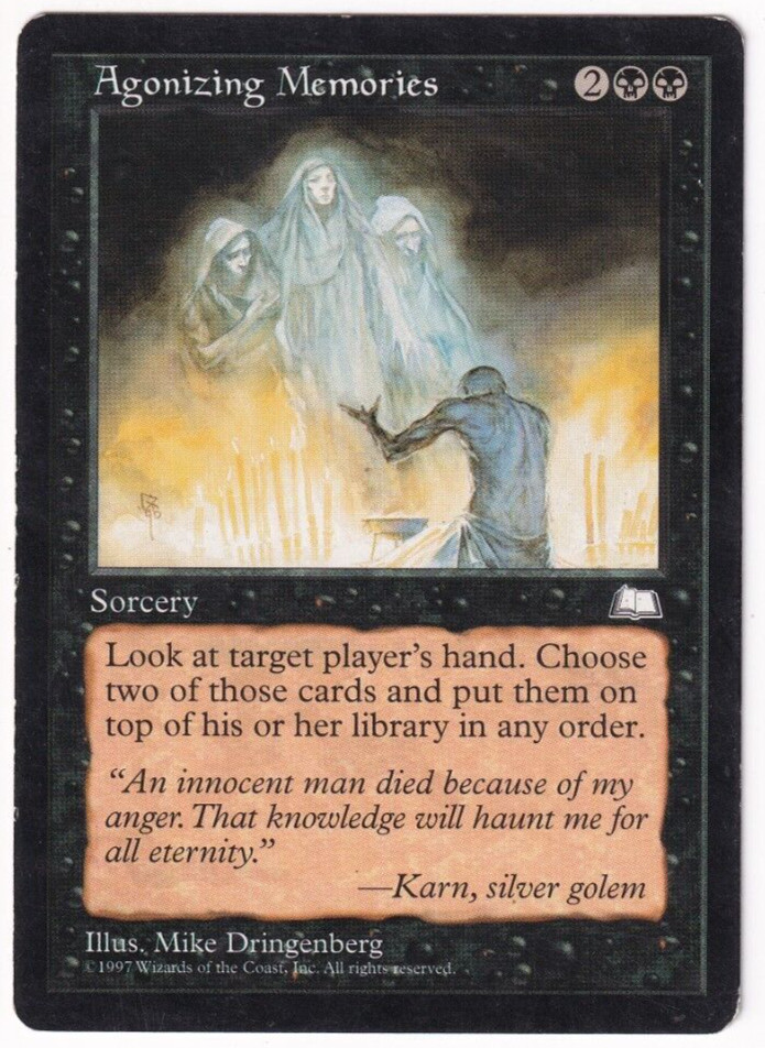 Agonizing Memories Weatherlight #111 Magic The Gathering 1997 MTG Single