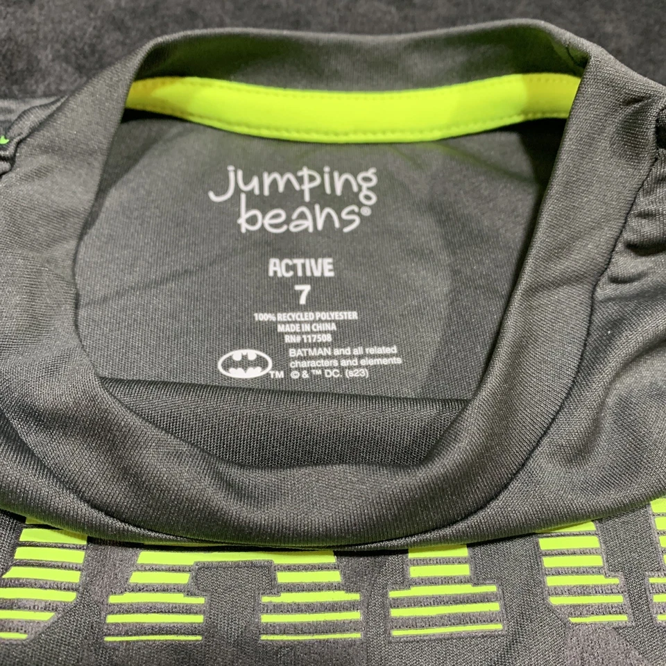 BATMAN DARK KNIGHT BOY’S JUMPING BEANS DC COMICS ACTIVE TOP SIZE 7. NWT - Image 3 of 4