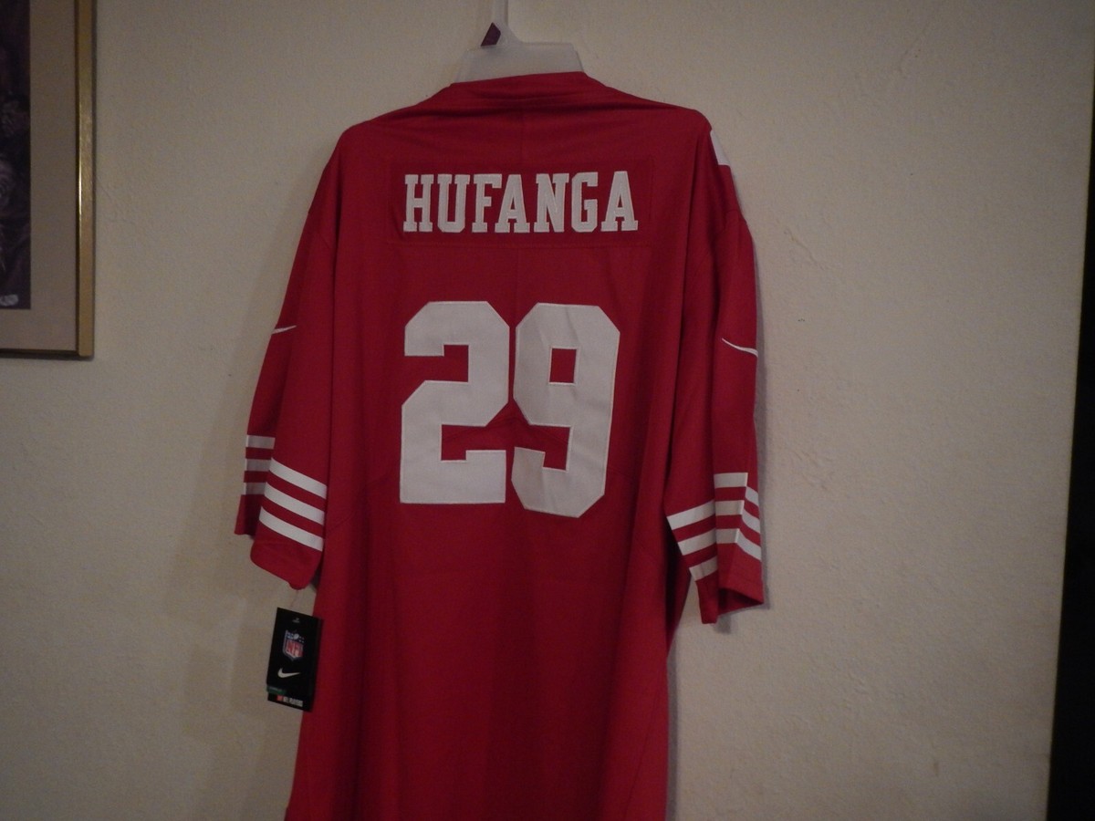 TALANOA HUFANGA SF 49ERS Football Jersey RED Men's ( 3XL ) | eBay