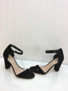 aldo black open toe heels