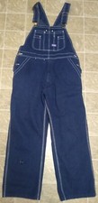 BIG SMITH Men  s 36x30 Bib Work Carpenter Farmer Blue Overalls