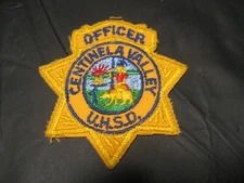 Vintage Centinela Valley CA UHSD Union High School District Police Officer Patch