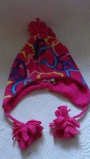 THE CHILDREN'S PLACE Girls Winter Hat Pom Pom Hat Large / Extra Large 8  Pink