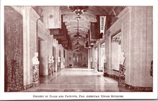 Gallery of Flags & Patriots Pan American Union Building Washington D.C. Postcard