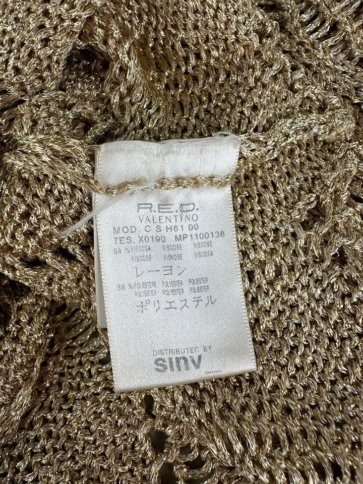 Cárdigan corto tejido Valentino rojo para mujer talla 42 Foto 3 de 4