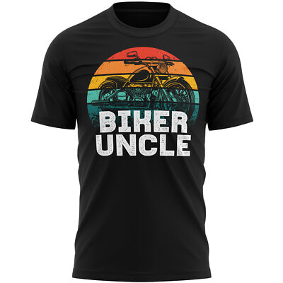 Biker Onkel T-Shirt Spruch Geburtstagsgeschenke für Onkel Angeln Papa Geschenkideen Herren