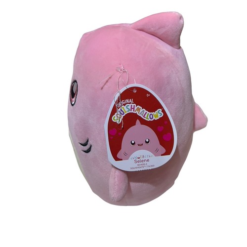 Kellytoy 2021 Valentines Day 10” Shark Selene Squishmallows Fintastic Plush NEW - Picture 4 of 11