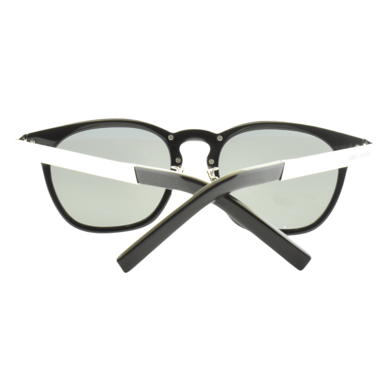 Occhiali da sole SAINT LAURENT SL 28 F COMBI 001 neri rotondi full rim SOLO MONTATURE