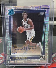 2021-22 Panini Donruss Choice Jared Butler #249 Rated Rookie Mojo Auto Jazz