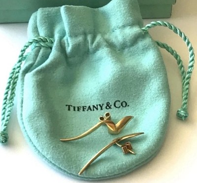 RAR - Vintage Tiffany & Co Chrysalis Band Ohrringe 18k Gelbgold signiert Picasso