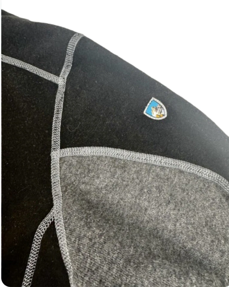 Chaqueta Kuhl Alfpaca Kashmira para hombre mediana negra cremallera completa polar Foto 3 de 4