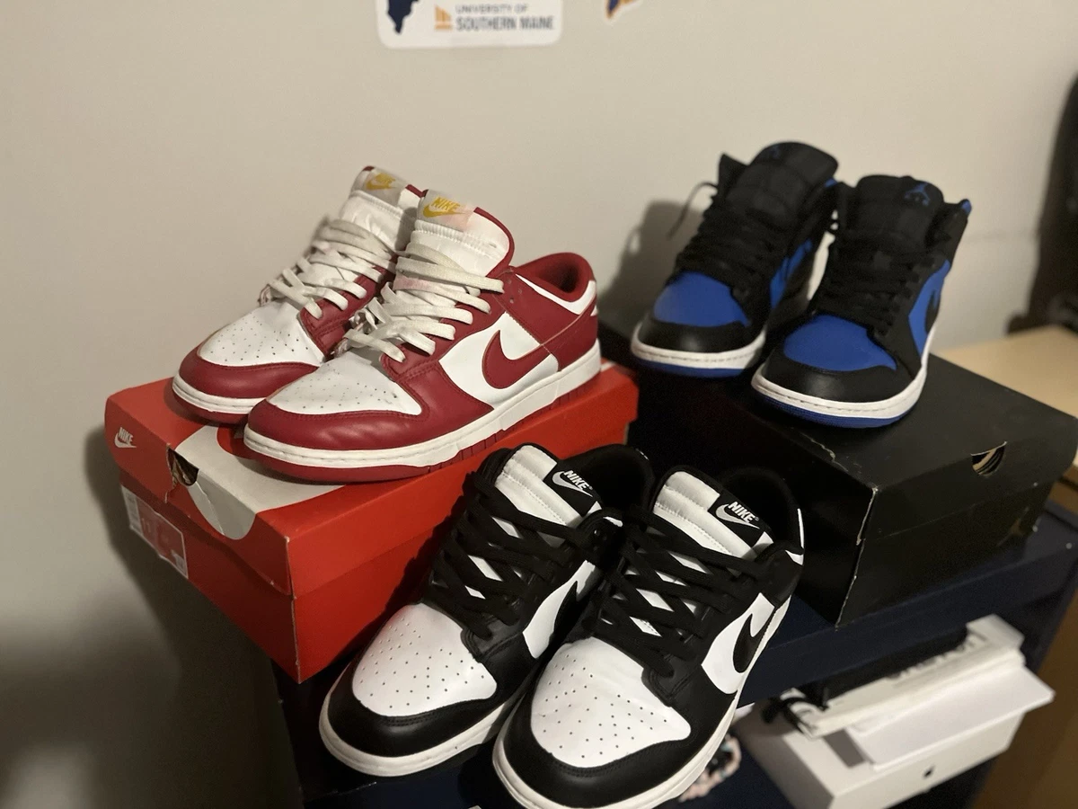 Nike Air Jordan 1 & Dunk Low 赤白セット Nike Dunk Low White Red Blue | eBay