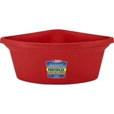 Fortiflex Corner Fence Mount Feeder 24 QT,Red By Fortiflex